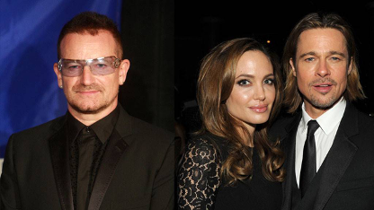 BONO, ANGELINA JOLIE, BRAD PITT